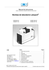 KNF LAB Laboport Serie Manual De Instrucciones