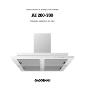 Gaggenau AI 200-700 Instrucciones De Manejo Y De Montaje