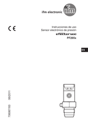 IFM Electronic efector500 PF2609 Instrucciones De Uso