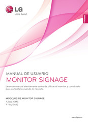 LG SIGNAGE 47WL10MS Manual De Usuario