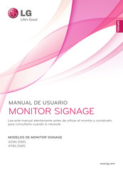 LG SIGNAGE 42WL10MS Manual De Usuario