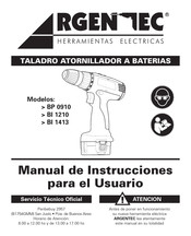 Argen Tec BP 0910 Manual De Instrucciones Para El Usuario