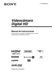 Sony HVR-Z5E Manual De Instrucciones