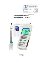 PCE Instruments PCE-228 Instrucciones De Uso