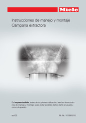 Miele DA 3668 Instrucciones De Manejo Y Montaje