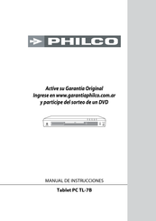 Philco TL-7B Manual De Instrucciones