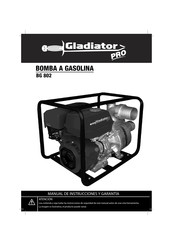 Gladiator PRO BG 802 Manual De Instrucciones Y Garantía