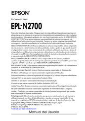 Epson EPL-N2700 Manual Del Usuario