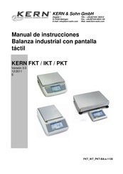 KERN FKT 6K0.1 Manual De Instrucciones