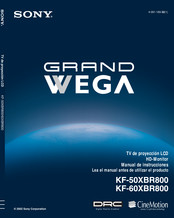 Sony Grand WEGA KF-60XBR800 Manual De Instrucciones