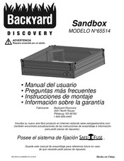 Backyard Discovery Sandbox 65514 Manual Del Usuario