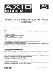 Axio MET AX-160IP Manual De Usuario