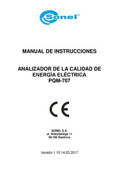 Sonel PQM-707 Manual De Instrucciones