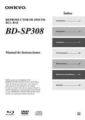 Onkyo BD-SP308 Manual De Instrucciones