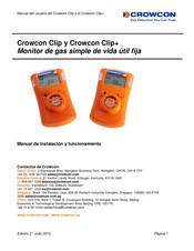 Crowcon Clip+ Manual Del Usuario