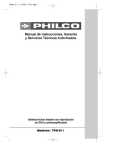 Philco TPH-511 Manual De Instrucciones