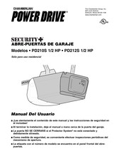 CHAMBERLAIN Power Drive SECURITY+ PD212S 1/2 HP Manual Del Usuario