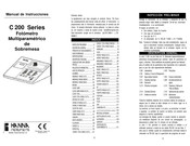 Hanna Instruments C 207 Manual De Instrucciones