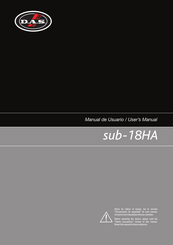 DAS sub-18HA Manual De Usuario