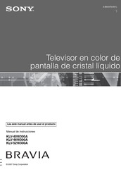 Sony Bravia KLV-40W300A Manual De Instrucciones