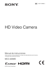 Sony MCC-500MD Manual De Instrucciones