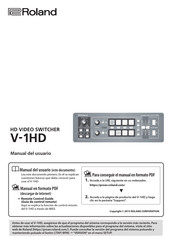 Roland V-1HD Manual Del Usuario