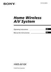 Sony HWS-AV10K Manual De Instrucciones