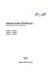 Foif RTS603(L) Manual De Instrucciones