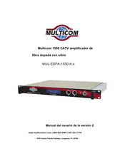 Multicom MUL-EDFA-1550 Serie Manual Del Usuario