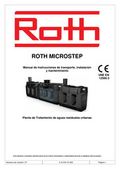 Roth MICROSTEP D-20 Manual De Instrucciones De Transporte, Instalacióny Mantenimiento