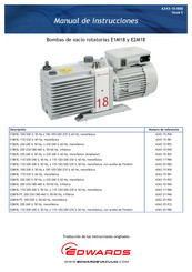 Edwards E2M18 Manual De Instrucciones