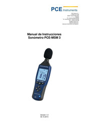 PCE Instruments PCE-MSM 3 Manual De Instrucciones