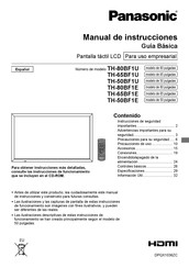 Panasonic TH-65BF1E Manual De Instrucciones