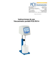 PCE Instruments PCE-RVI 4 Instrucciones De Uso