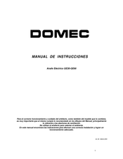 Domec GE30 Manual De Instrucciones