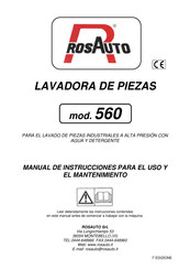 ROSAUTO 560 Manual De Instrucciones Para El Uso Y El Mantenimiento