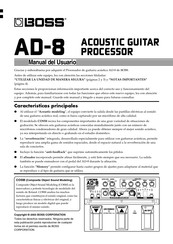 Boss AD-8 Manual Del Usuario