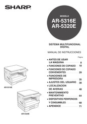 Sharp AR-5316E Manual De Instrucciones