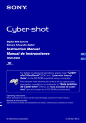 Sony Cyber-shot DSC-S930 Manual De Instrucciones