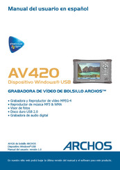 Archos AV420 Manual Del Usuario