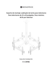 Monoprice P/N 34195 Guia De Instalacion