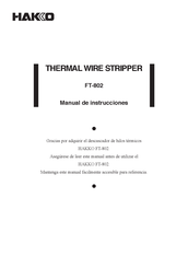 Hakko FT-802 Manual De Instrucciones