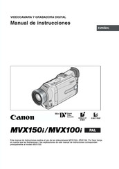 Canon MVX100i Manual De Instrucciones