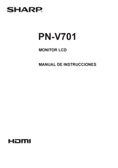 Sharp PN-V701 Manual De Instrucciones