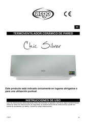 Argo Chic Silver Instrucciones De Uso