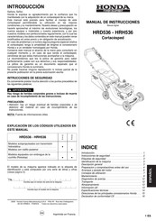 HOND HRD536 Manual De Instrucciones