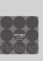 Roland FP-80 Manual De Usuario