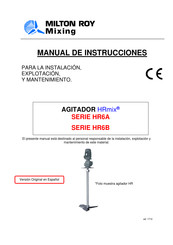 Milton Roy GAMA HRmix HR6B Serie Manual De Instrucciones