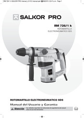 SALKOR PRO RM 726/1 k Manual Del Usuario Y Garantía