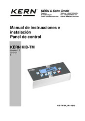 KERN KIB-TM Serie Manual De Instrucciones E Instalación